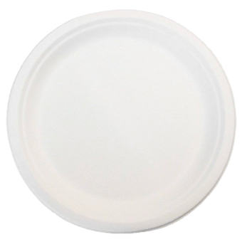 AP Quality Plastic bord rond 1-vaks wit 25st