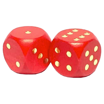 Dobbelstenen rood 1st