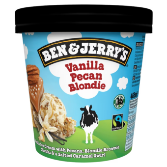 Ben & Jerry’s Vanilla pecan blondie 465ml