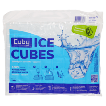 Cuby 48 premium Ice cubes ijsblokjes 1kg