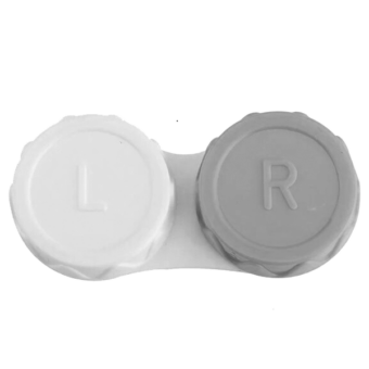 Lenzen doosje wit-grijs