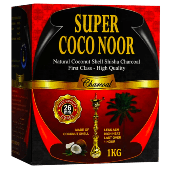 Sisha kooltjes charcoal Super coco Noor 1kg
