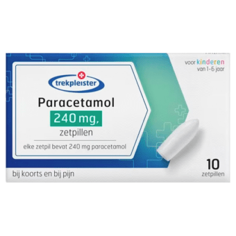 Trekpleister Paracetamol zetpillen 120mg 10st