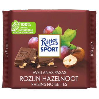 Rittersport Rozijn hazelnoot 100g