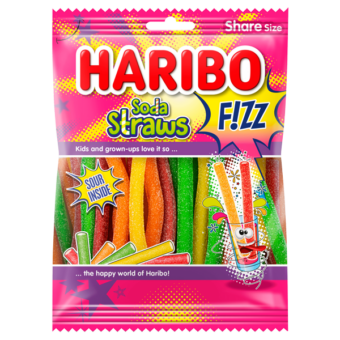 Haribo Fizz Soda straws 180g