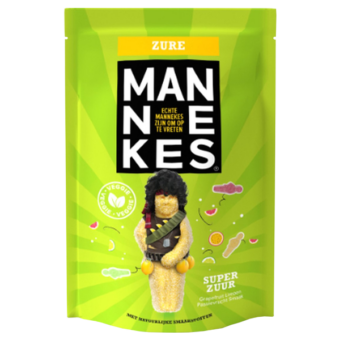 Mannekes Zure super zuur grapefruit limoen passievrucht 225gr