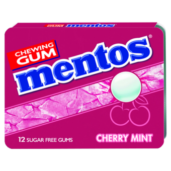 Mentos Gum Kersensmaak 12st