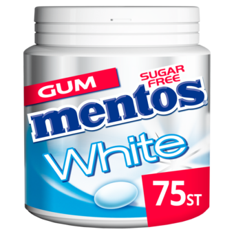 Mentos Gum White 75st Sweet mint