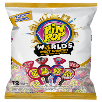 Pinpop lollies world’s most wanted 12st