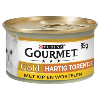 Purina Gourmet Gold Hartig torentje kip & wortel 85g