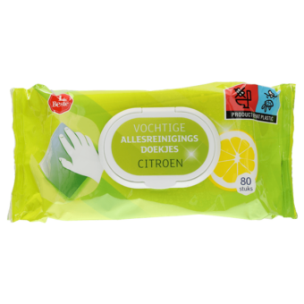 1de Beste Vochtige allesreinigings doekjes Citroen 80st