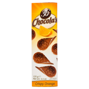 36 Chocola’s Crispy orange 125g