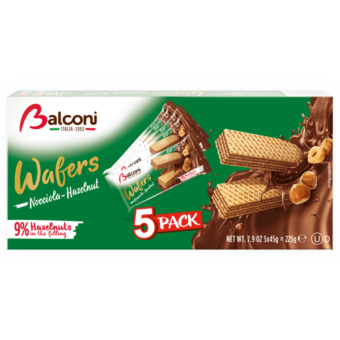 Balconi Wafels hazelnut 5pack 225g