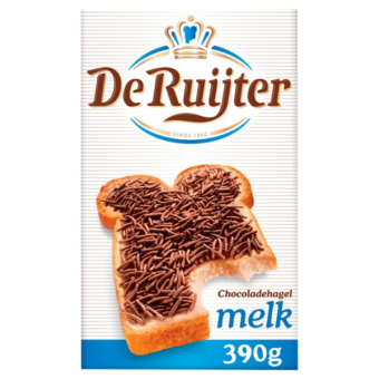 De Ruijter Chocoladehagel Melk 390g