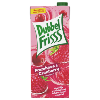 Dubbel Frisss Framboos & Cranberry 1l