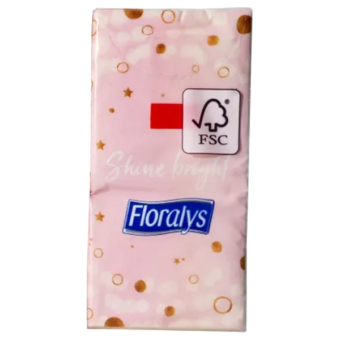 Floralys zakdoekjes 1pk 10st Roze