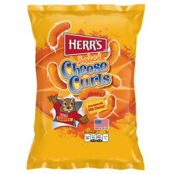 Herr’s Baked Cheese curls 198g