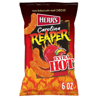 Herr’s Carolina Reaper extra hot Cheese curls 184g