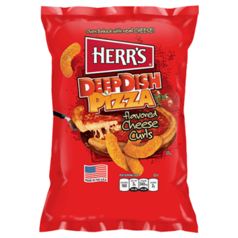 Herr’s Deepdish Pizza Cheese curls 198g