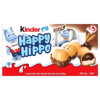 Kinder Happy Hippo biscuit Cacao 5st 103,5g