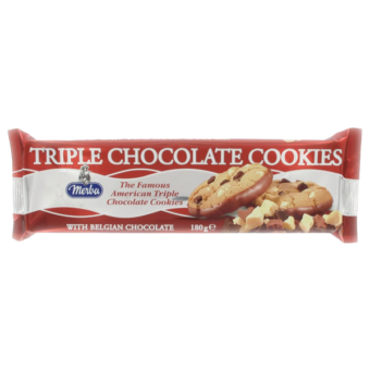 Merba Triple chocolate cookies 180g