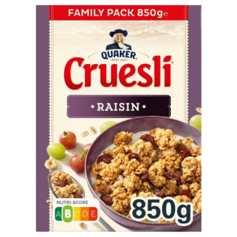 Quaker Cruesli Raisin & Hazelnut 850g