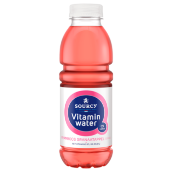 Sourcy Vitamin water Framboos granaatappel 500ml