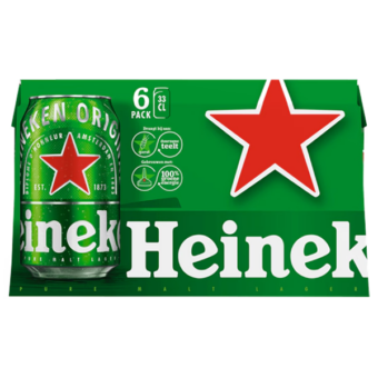 Heineken blik 330ml 6pack